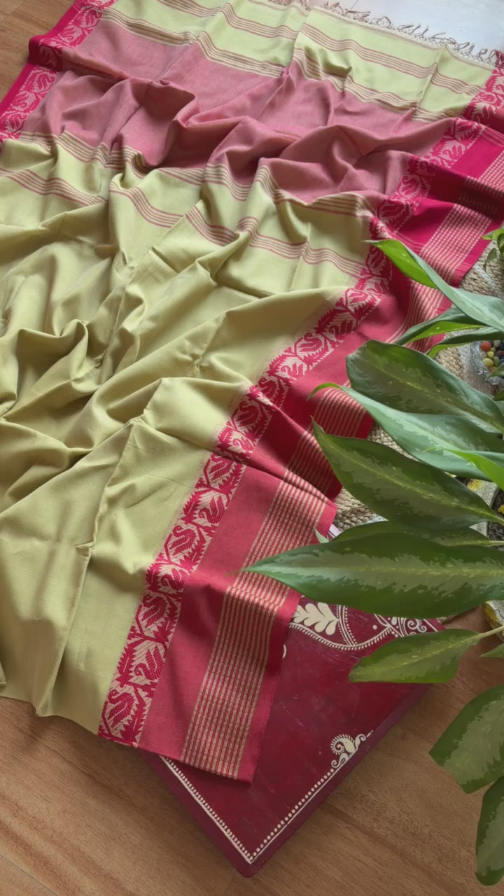 Bengali Handloom Cotton Saree