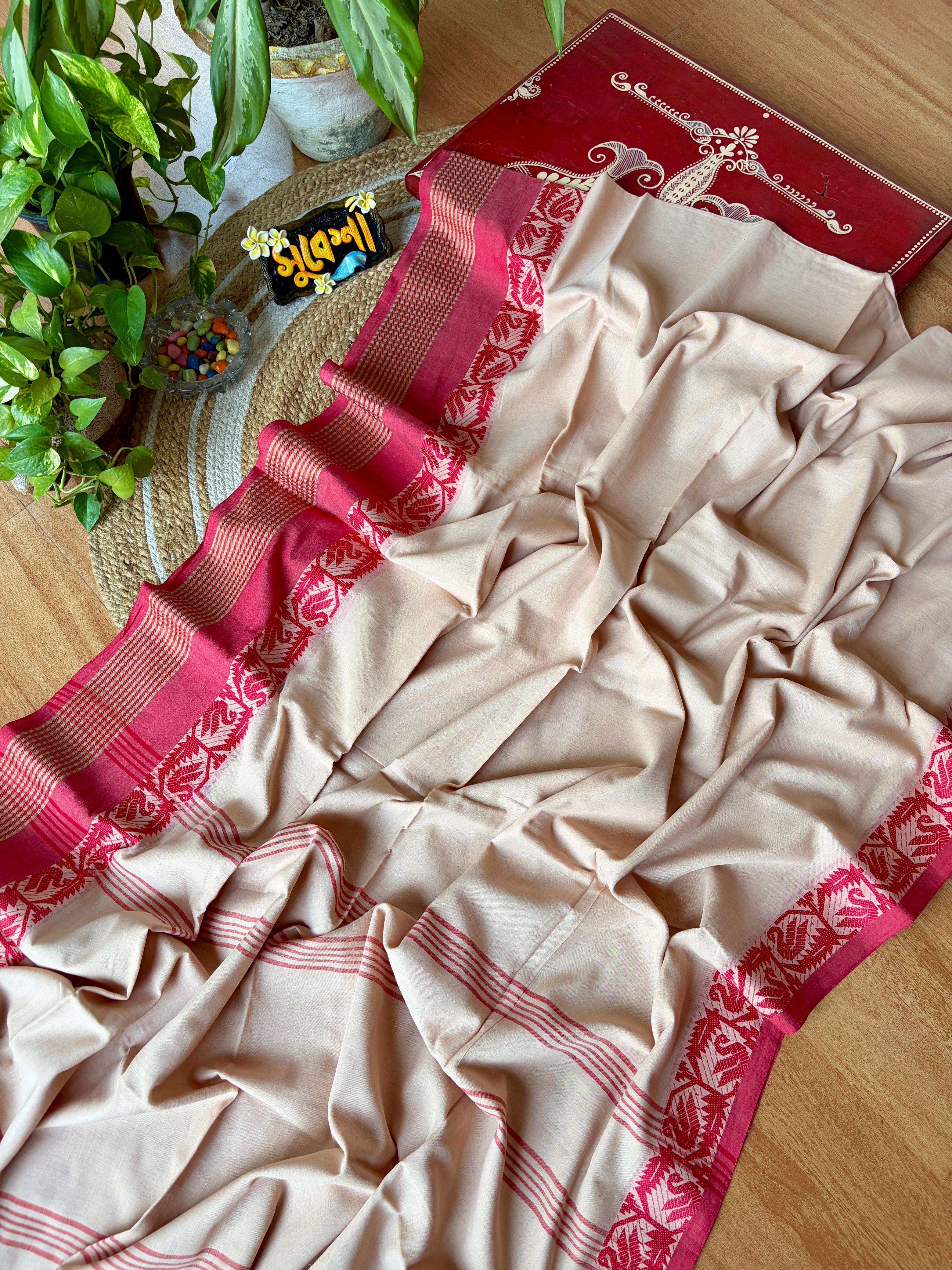 Bengali Handloom Cotton Saree